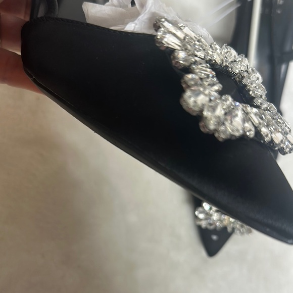 A New Day Black Heels with Crystal Accents - Picture 4 of 11